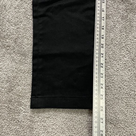 Guess Drexel Skinny Chino Pants Womens 33x26 Black Dark Wash Mid Rise Cotton - Picture 15 of 16